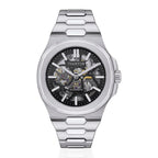 Trenton Watch Co. The Catalina Automatic 44.5mm Watch - 5ATM, Mineral Glass, Skeleton Dial and Stainless Steel Bracelet - With Lifetime Warranty