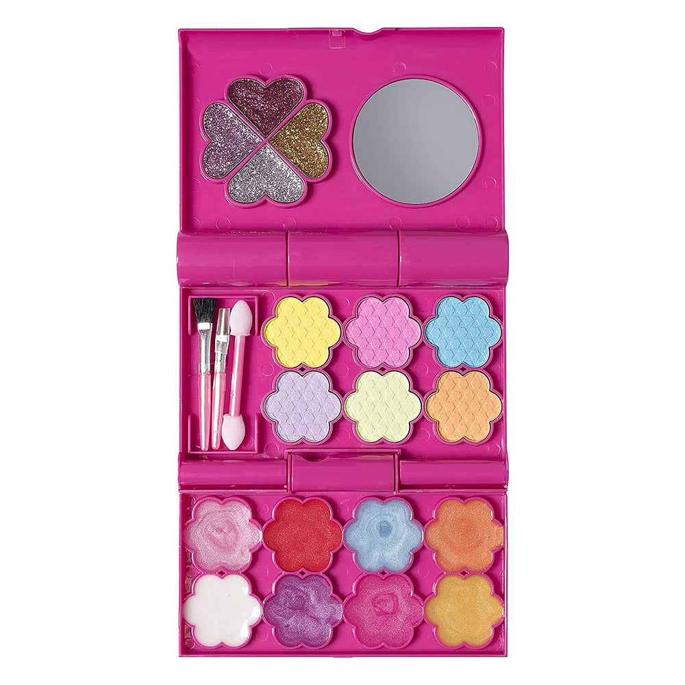 Tri Fold Makeup Cosmetics Set - Multi Colour