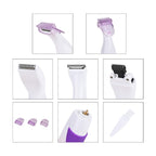 Electric Shaving Trimming 2 in 1 (Battery not inc.) - White - Purple