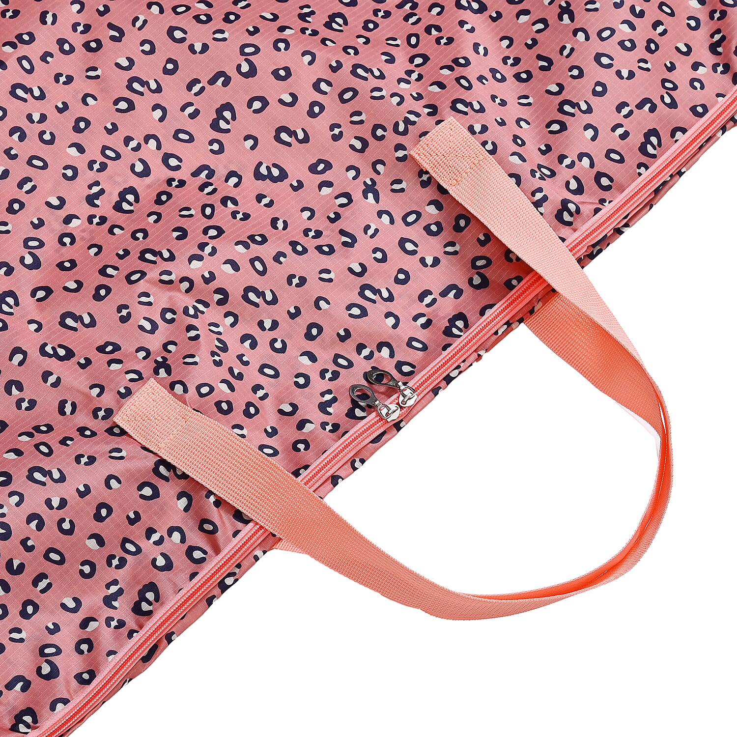 Set of 4 - Leopard Print Storage Bag - Pink