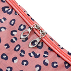 Set of 4 - Leopard Print Storage Bag - Pink