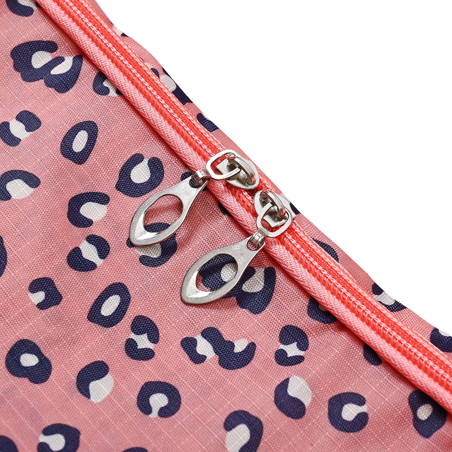 Set of 4 - Leopard Print Storage Bag - Pink
