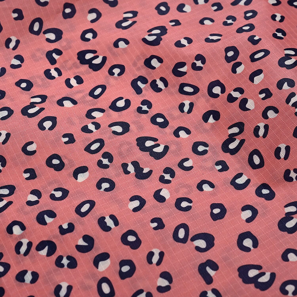Set of 4 - Leopard Print Storage Bag - Pink