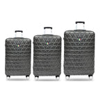 Italian Closeout - Tucci Bordo 3 Piece Luggage Set - Dark Grey