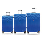 Italian Closeout - Tucci Bordo 3 Piece Luggage Set - Pearl Blue