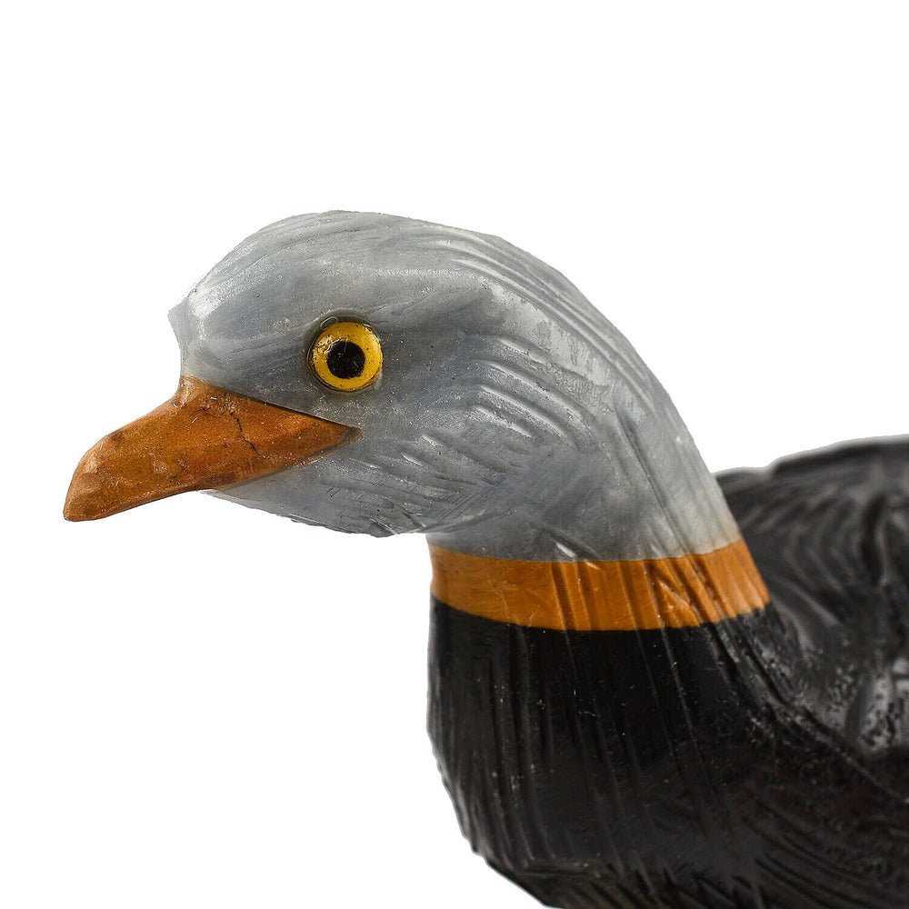 Tucson Find - Gem Decor Duck Figurine (Length 4.5 cm, Height - 8.5 Cm) - Black