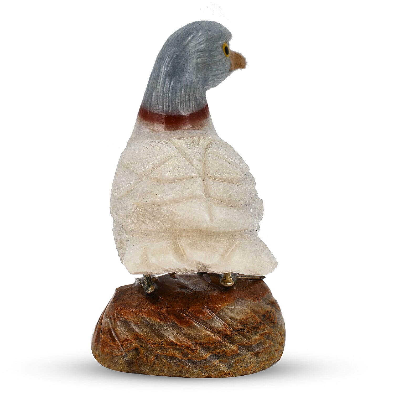 Tucson Find - Gem Decor Duck Figurine (Length 4.5 cm, Height - 8.50 Cm) - White