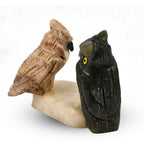 Tucson Find - Gem Decor Owl Couple Figurine (Length 3.5 cm, Height - 10 Cm) - Multi
