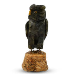 Tucson Find -- Gem Decor Owl Figurine (Length 3.5 cm, Height - 10 Cm) - Green