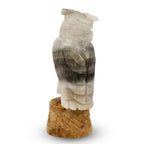 Tucson Find - Gem Decor Owl Figurine (Length 3.5 cm, Height - 10 Cm) - Grey