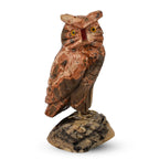 Tucson Find - Gem Decor Owl Figurine (Length 3.5 cm, Height - 10 Cm) - Peach