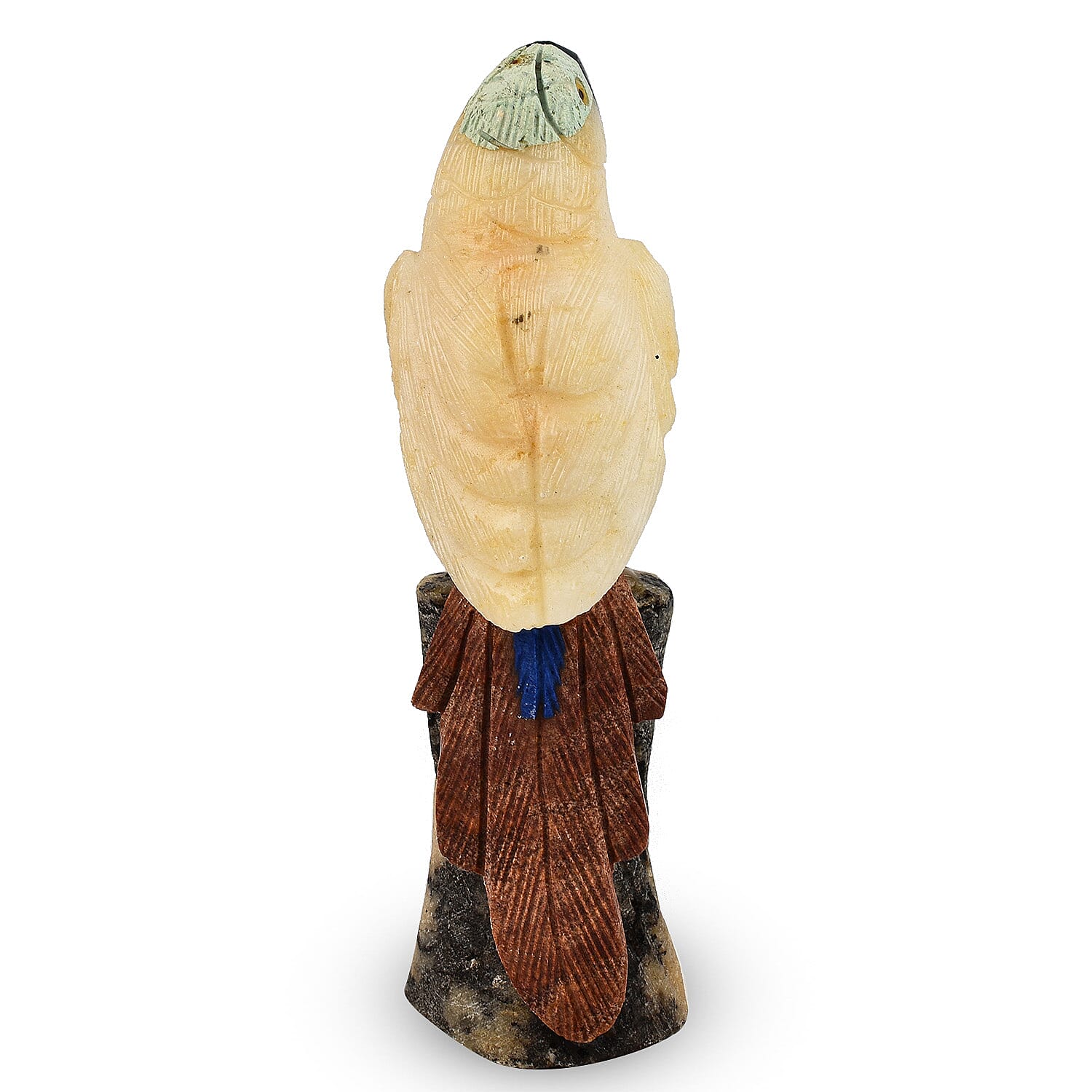 Tucson Find - Gem Decor Parrot Figurine (Length 4 cm, Height - 12 Cm) - White