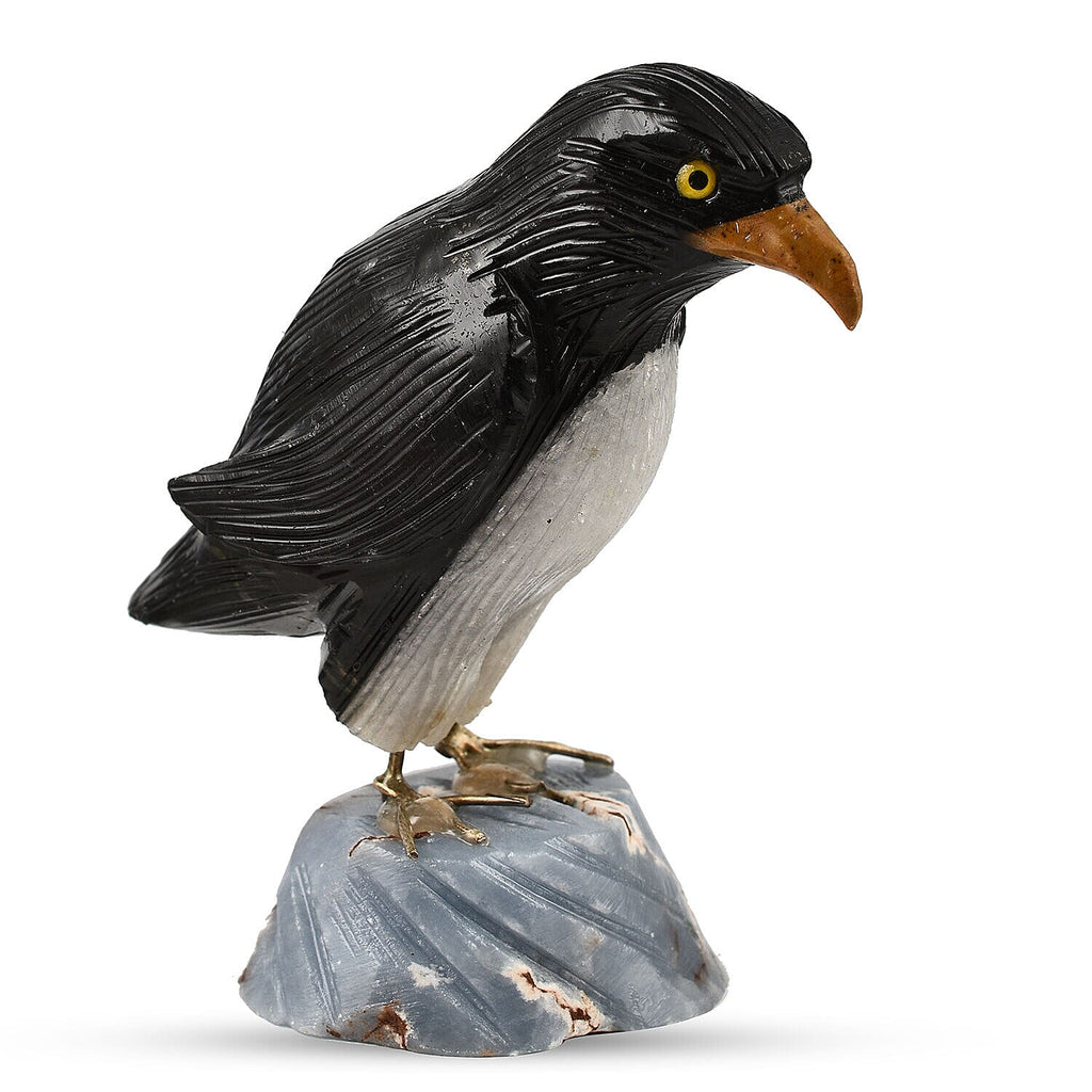 Tucson Find - Gem Decor Penguin Figurine (Length 4 cm, Height - 9 Cm) - Black
