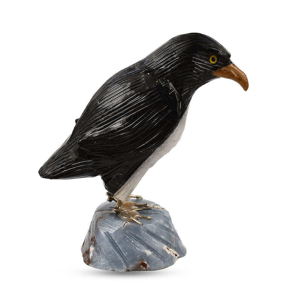 Tucson Find - Gem Decor Penguin Figurine (Length 4 cm, Height - 9 Cm) - Black
