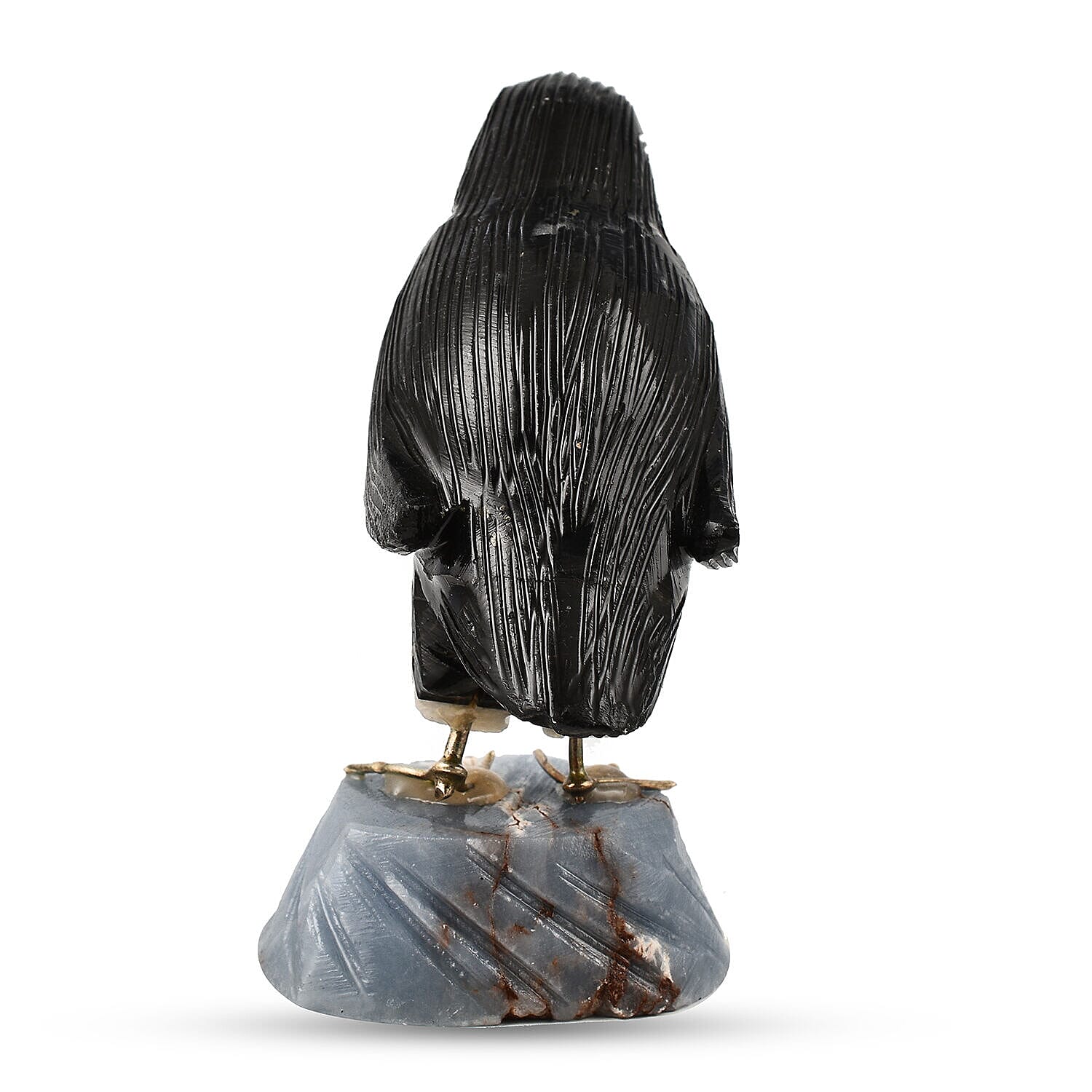 Tucson Find - Gem Decor Penguin Figurine (Length 4 cm, Height - 9 Cm) - Black