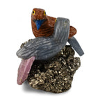 Tucson Find - Gem Decor Sparrow Couple Figurine (Length 4.5 cm, Height - 9.0 Cm) - Multi