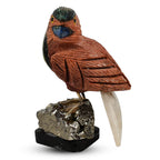 Tucson Find -- Gem Decor Sparrow Figurine (Length 4.5 cm, Height - 9 Cm) - Brown