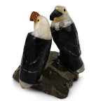 Tucson Find - Gem Decor Woodepecker Couple Figurine (Length 4.5 cm, Height - 9.9 Cm) - Black