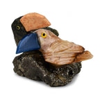 Tucson Find - Gem Decor Woodpecker Couple Figurine (Length 4.5 cm, Height - 9.90 Cm) - Multi