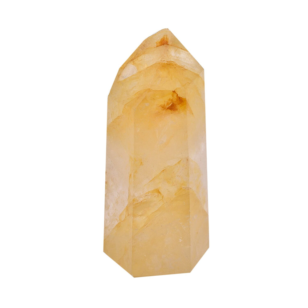 Tucson Rare Finds - Natural Polished Hematoid Golden Crystal Quartz Point Figurine - 2250 Ct.