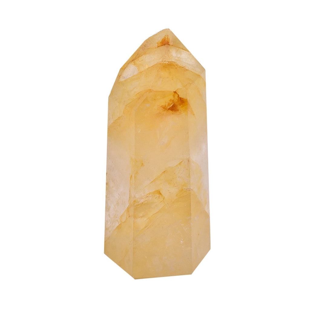 Tucson Rare Finds - Natural Polished Hematoid Golden Crystal Quartz Point Figurine - 2250 Ct.