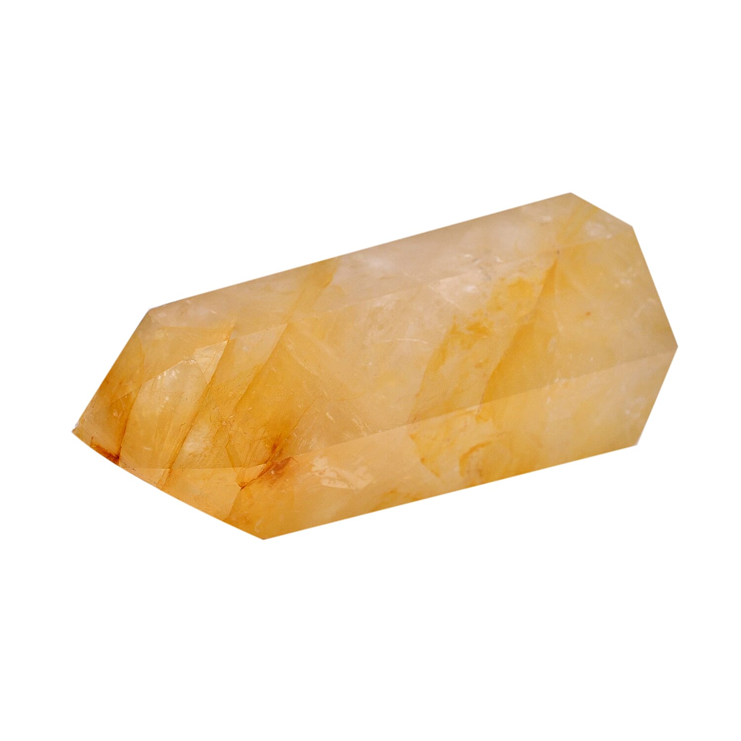 Tucson Rare Finds - Natural Polished Hematoid Golden Crystal Quartz Point Figurine - 2250 Ct.