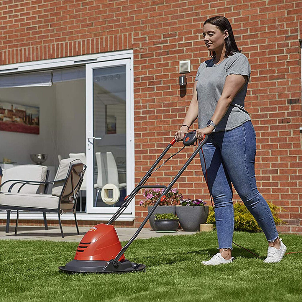 FlymoTurbo Lite 260 Lawn Mower with 10m Cable - 1400W Electric - Cutting Width 26cm