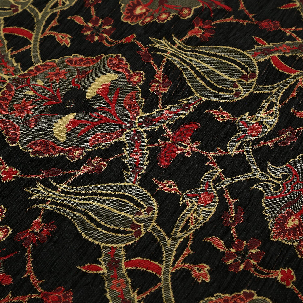 Turkish Table Runner with Tassels (Size 175x49 cm) - Black