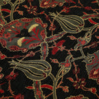 Turkish Table Runner with Tassels (Size 175x49 cm) - Black