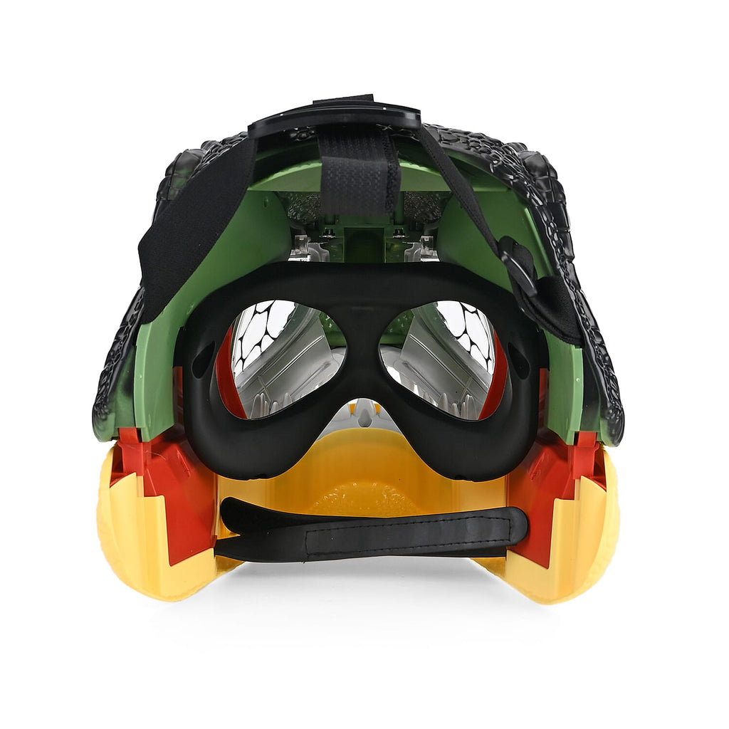 Tyrannosaurus Rex Dinosaur Mask with Light-Up Eyes and Sound Effects  - Green