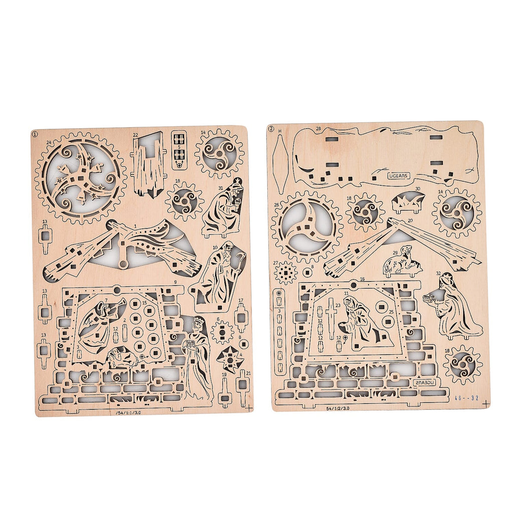 Closeout - UGears Mechanical Nativity Wooden Model Kit
