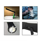 USB Charging Flashlight 180 Degrees Rotation  35cm - Green