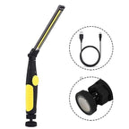 USB Charging Flashlight 180 Degrees Rotation  38 Cm - Yellow