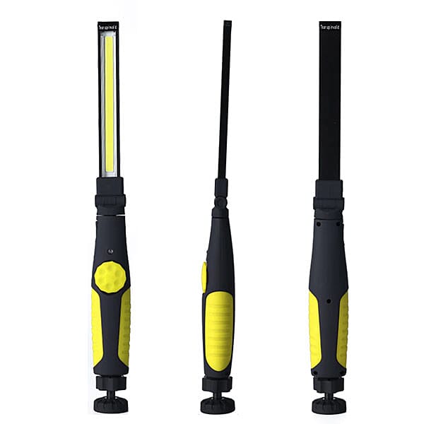 USB Charging Flashlight 180 Degrees Rotation  38 Cm - Yellow