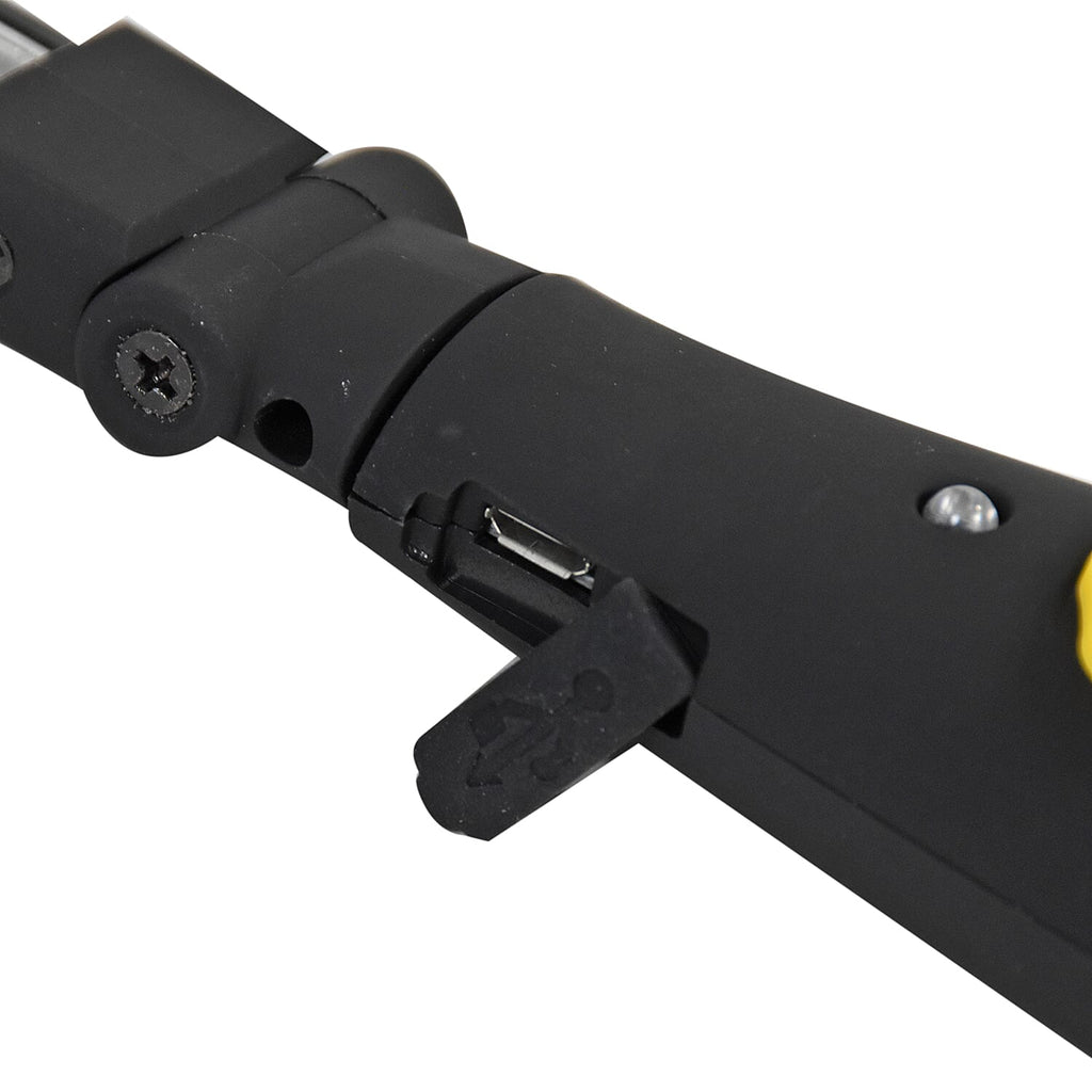 USB Charging Flashlight 180 Degrees Rotation  38 Cm - Yellow