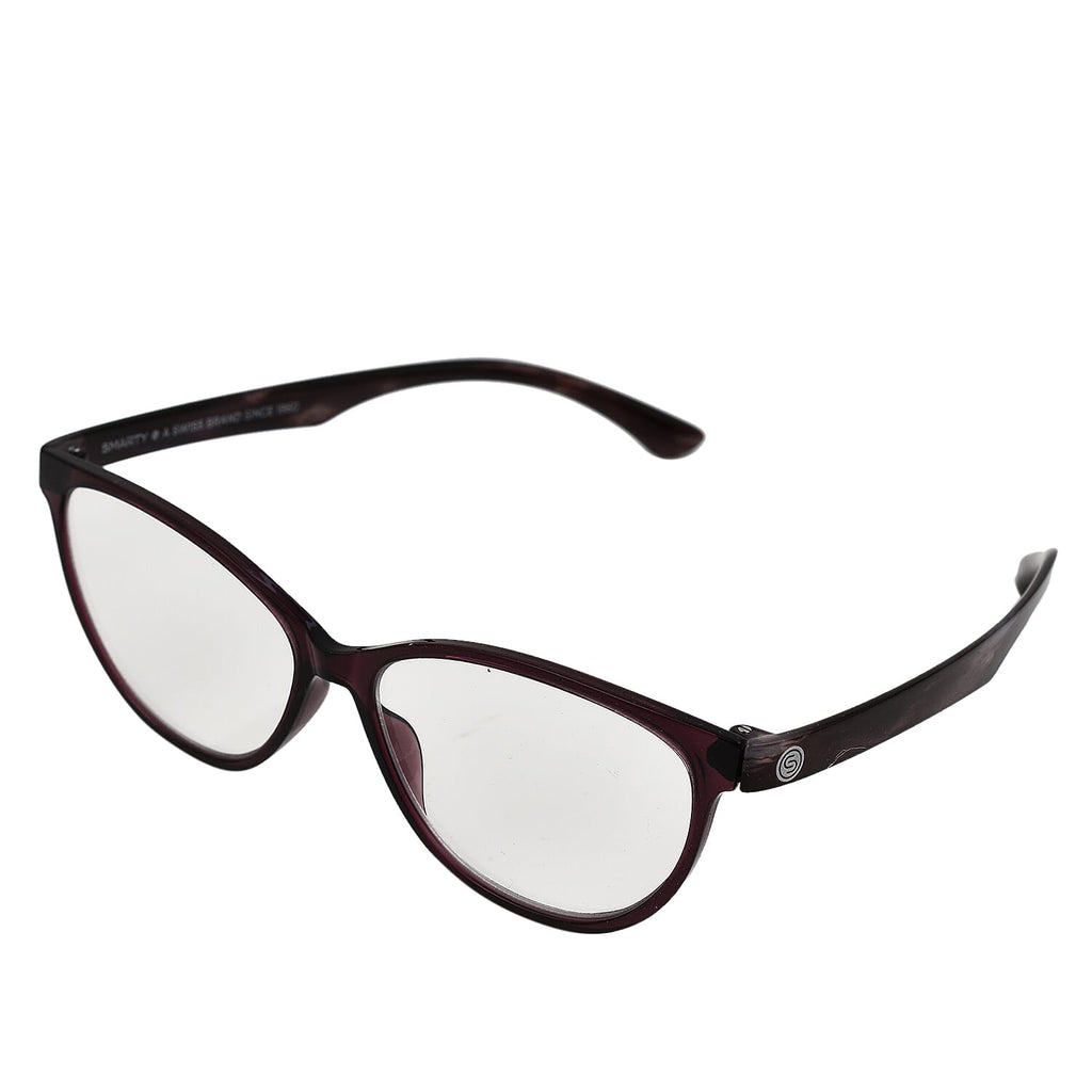 SWISS MADE Blue Light Reading Glass with UV 400 Protection- Violet Marble (Power_2.5)
