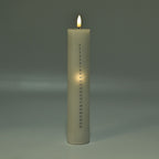 Unique Christmas Calender Candle with Remote Control - 25 LED Warm Lights 2xAA Battery (Not Inc.)