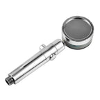 Universal Handheld Shower Head with Turbo Fan-Pause Switch-360 degree Rotating -Blue