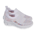 Urban Jacks Ladies Limoncello Fly Knitted Slip-On Shoe (Size 7) - White
