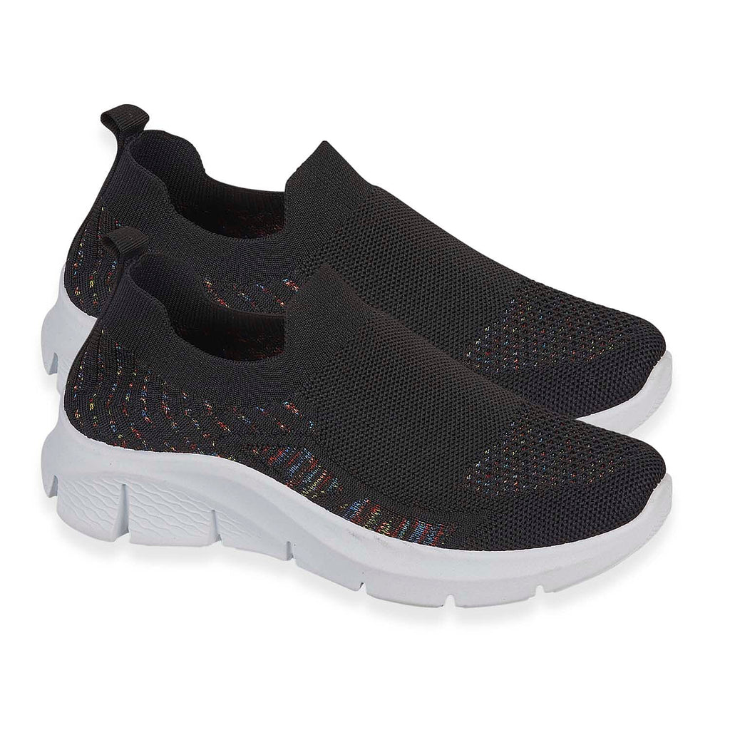 Urban Jacks Ladies Limoncello Fly Knitted Slip-On Shoe (Size 8) - Black