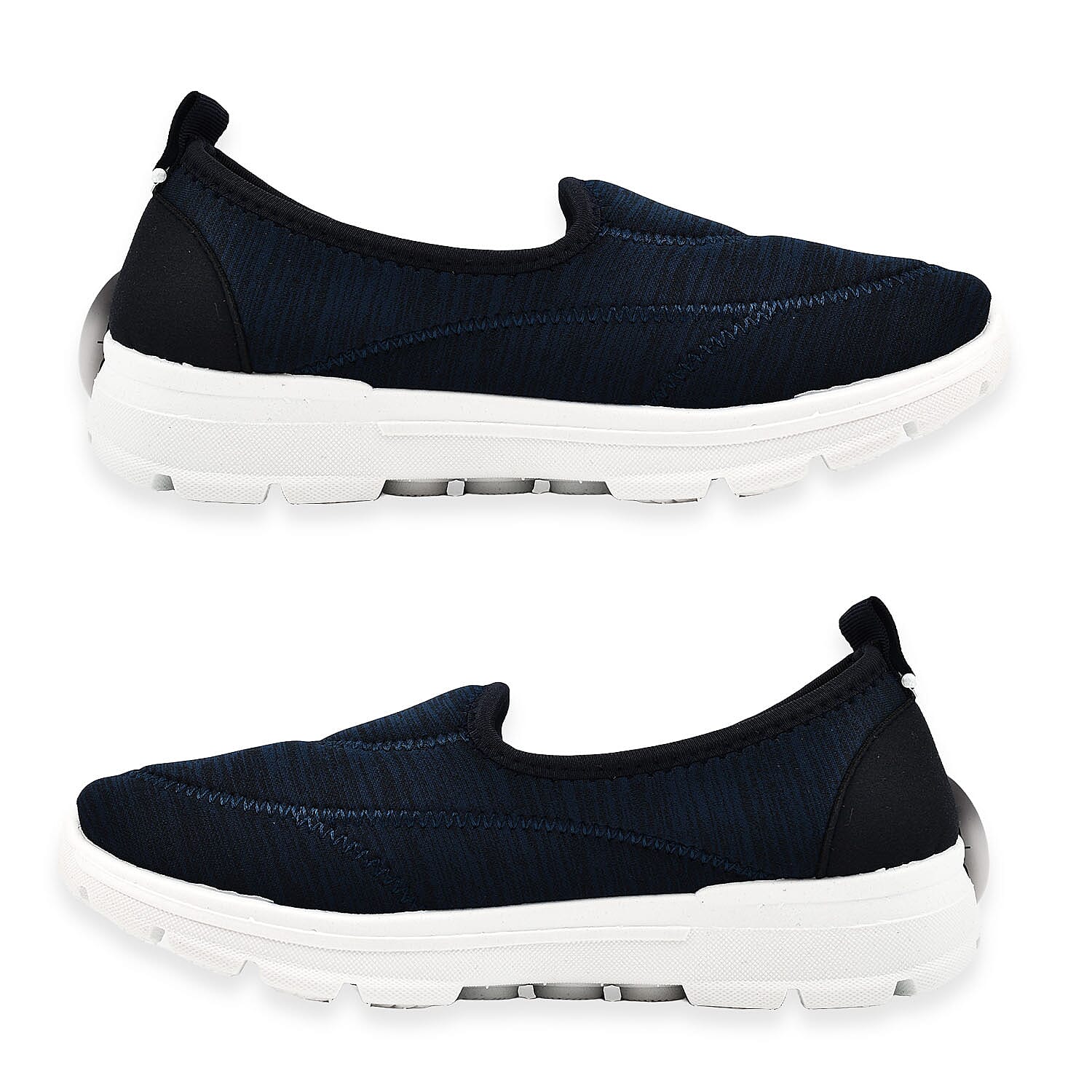 Urban Jacks Ladies Georgia Slip-on Lightweight Shoes (Size 5) - Navy