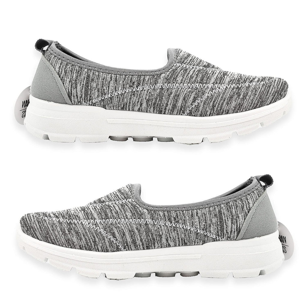 Urban Jacks Ladies Georgia Slip-on Lightweight Shoes (Size 8) - Grey