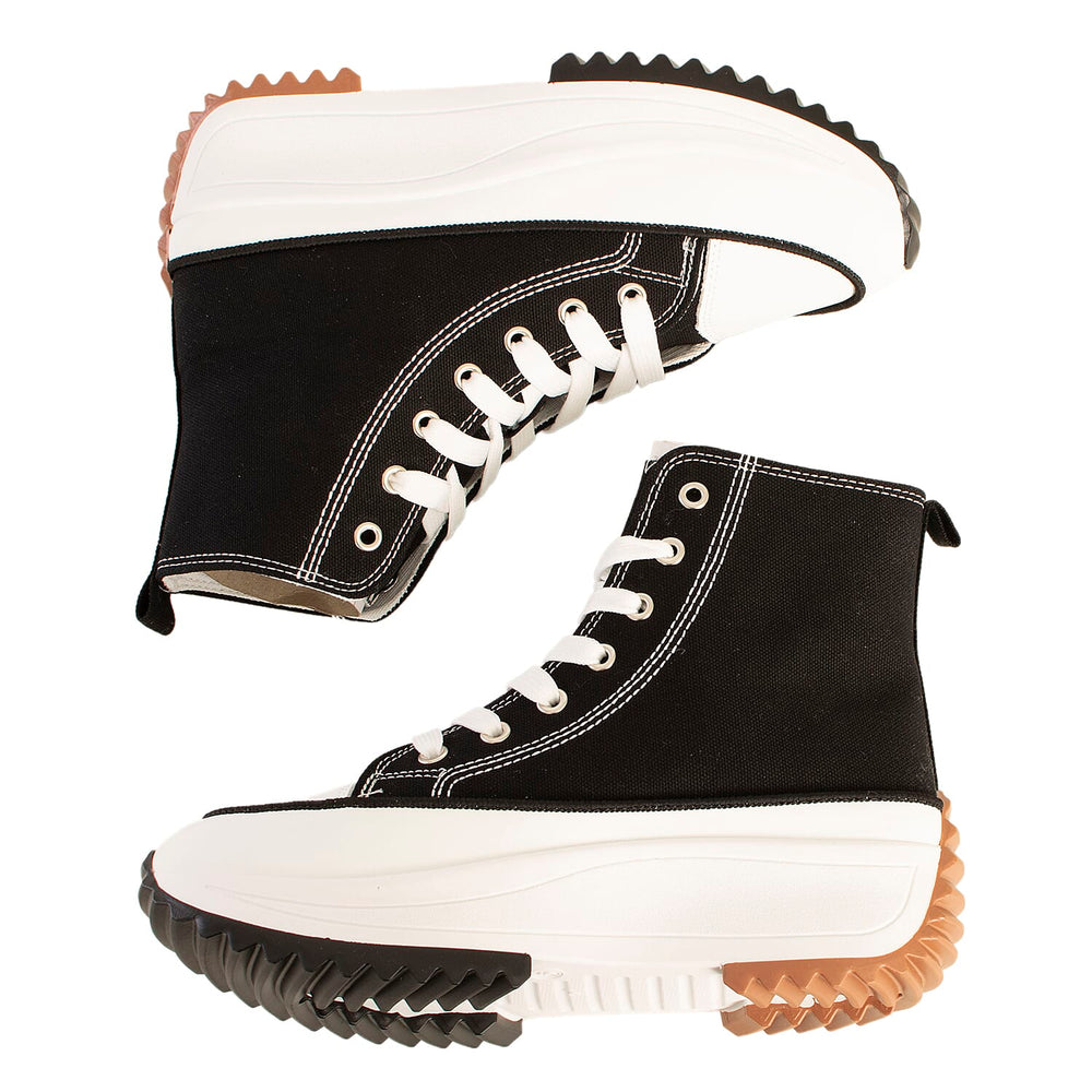 Urban Jacks Ladies Leatherette Chilli Lace-up Boot (Size 8) - Black