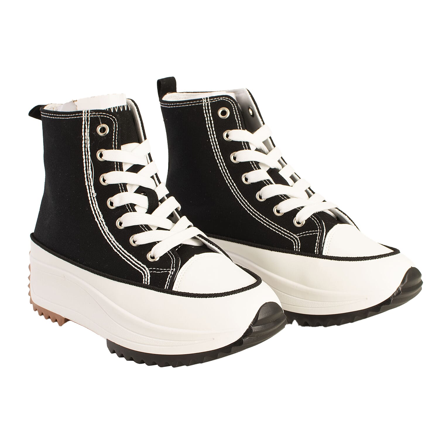Urban Jacks Ladies Leatherette Chilli Lace-up Boot (Size 8) - Black