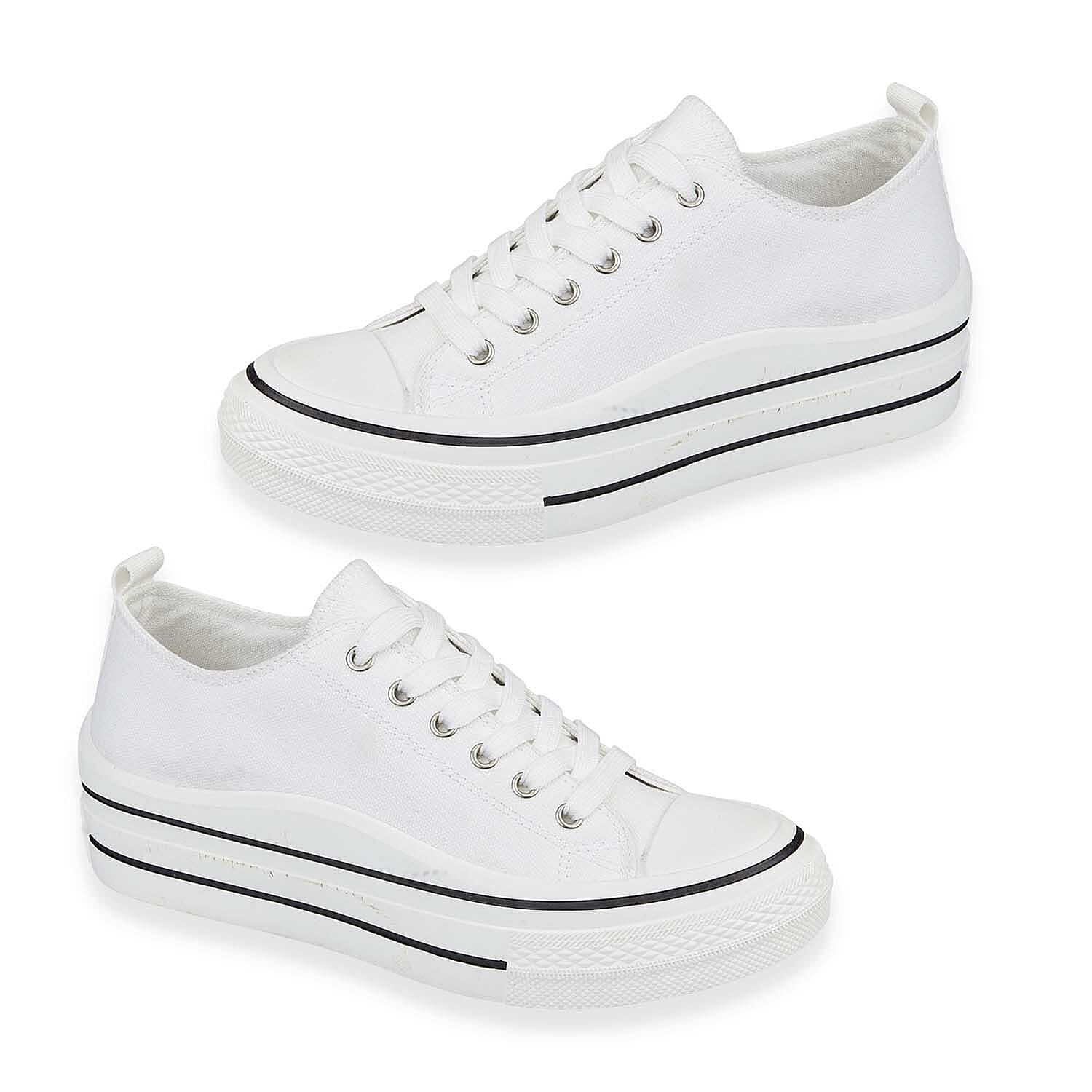 Urban Jacks Ladies Shoe (Size - 4) - White