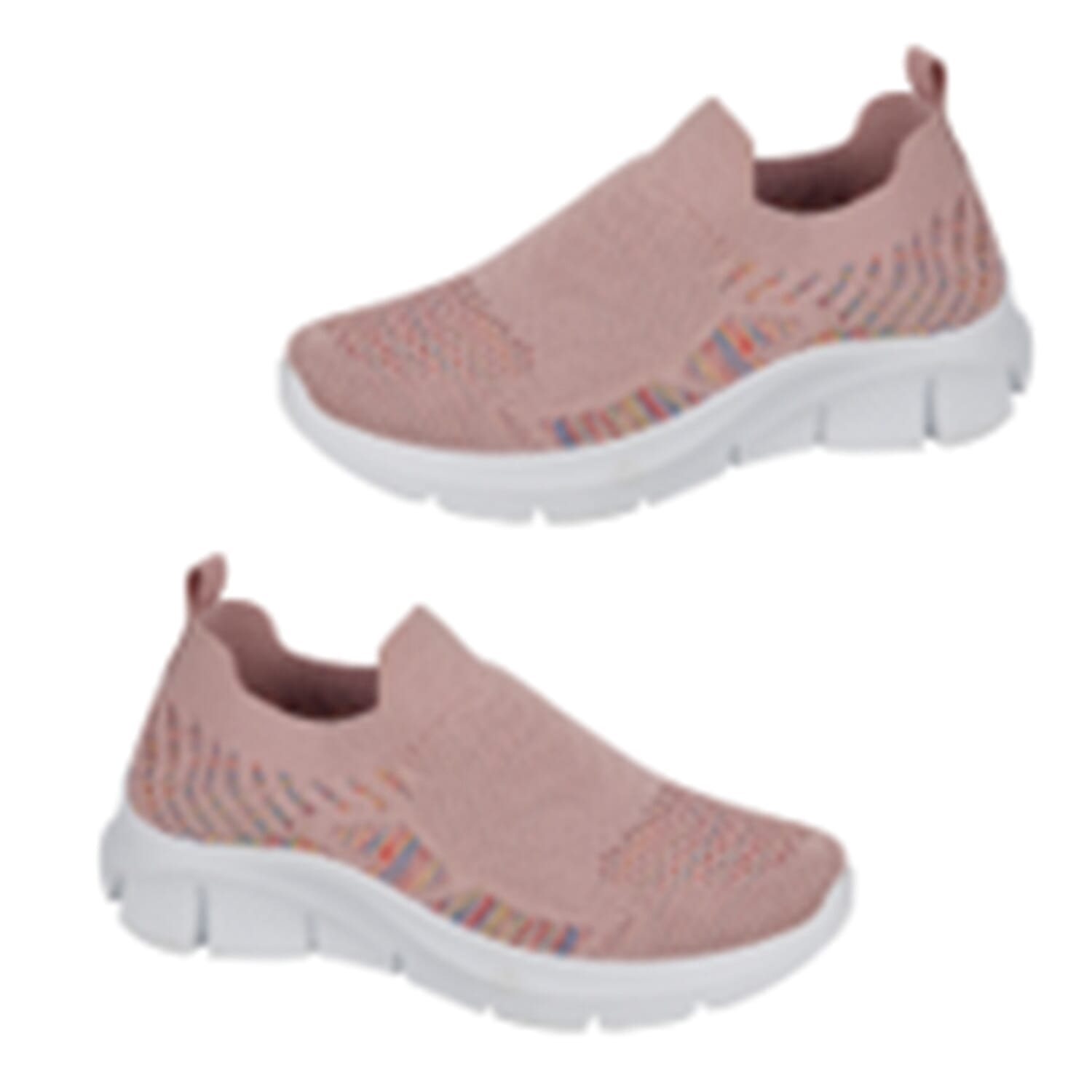 Urban Jacks Ladies Limoncello Fly Knitted Slip-On Shoe (Size 8) - Blush