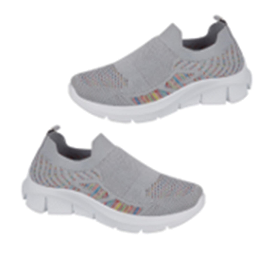 Urban Jacks Ladies Limoncello Fly Knitted Slip-On Shoe (Size 8) - Grey