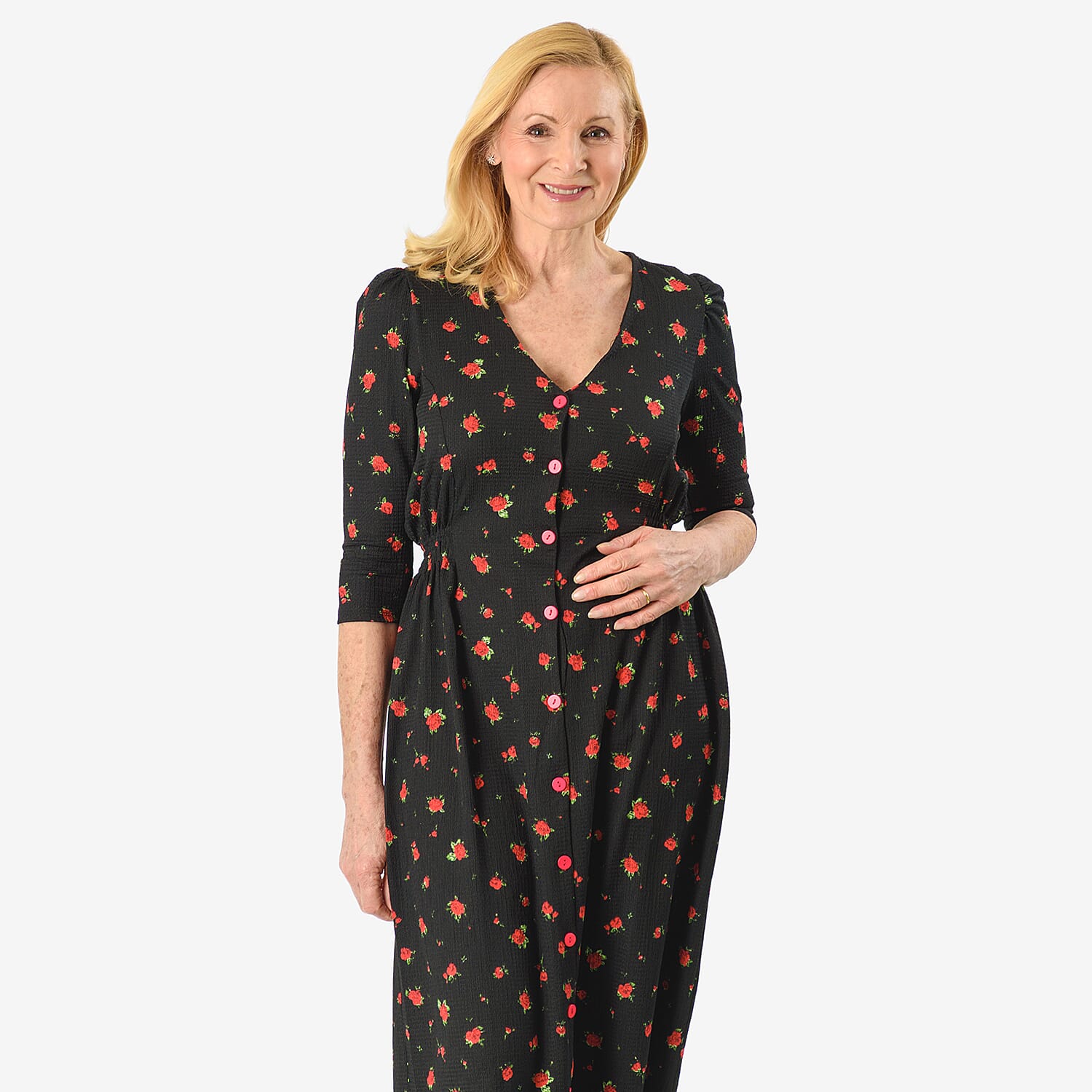 Printed Knitted Dress – Idealworld