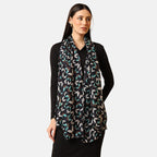 VALLISERIE 100% MULBERRY SILK Sea Life Printed Scarf (50x175 cm) - Multi Colour