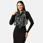 VALLISERIE 100% MULBERRY SILK Sea Life Printed Scarf (50x175 cm) - Multi Colour